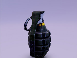 3D Hand fragmentation grenade 3D 모델