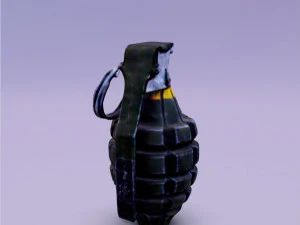 3D Hand fragmentation grenade 3D Model