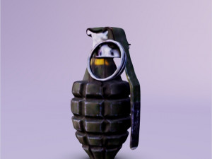 3D Hand fragmentation grenade 3D 모델