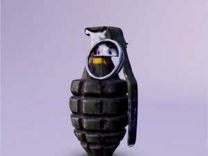 3D Hand fragmentation grenade 3D Model