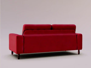 Divano rosso Modello 3D