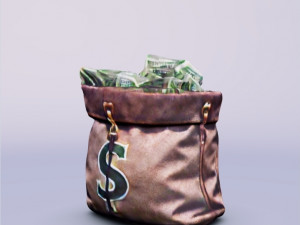 3D Bag Money 3Dモデル