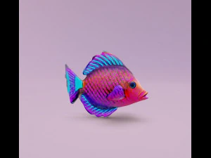 Pesci tropicali Modello 3D