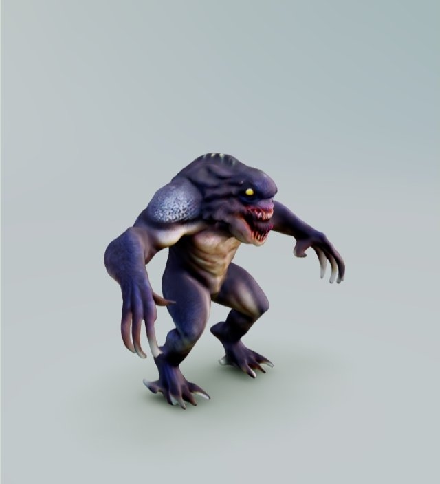 Monster 3D Модель .c4d .max .obj .3ds .fbx .stl .blend 