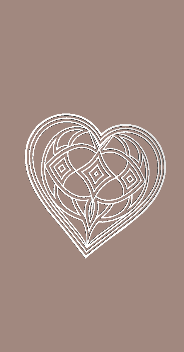 Love Heart 3D Print 3Dプリントモデル .c4d .max .obj .3ds .fbx .stl .blend 