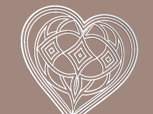 Love Heart 3D Print 3D 打印模型