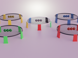 Spikeball-Roundnet Low-poly 3D Model
