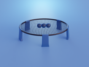 Spikeball-Roundnet Low-poly 3D-Modell