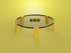 Spikeball-Roundnet Low-poly 3D-Modell