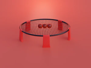 Spikeball-Roundnet Low-poly 3D Model