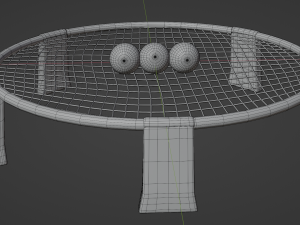 Spikeball-Roundnet Low-poly 3D-Modell