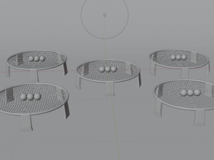 Spikeball-Roundnet Low-poly 3D-Modell