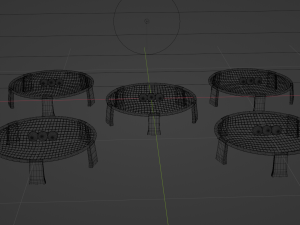 Spikeball-Roundnet Low-poly 3D-Modell