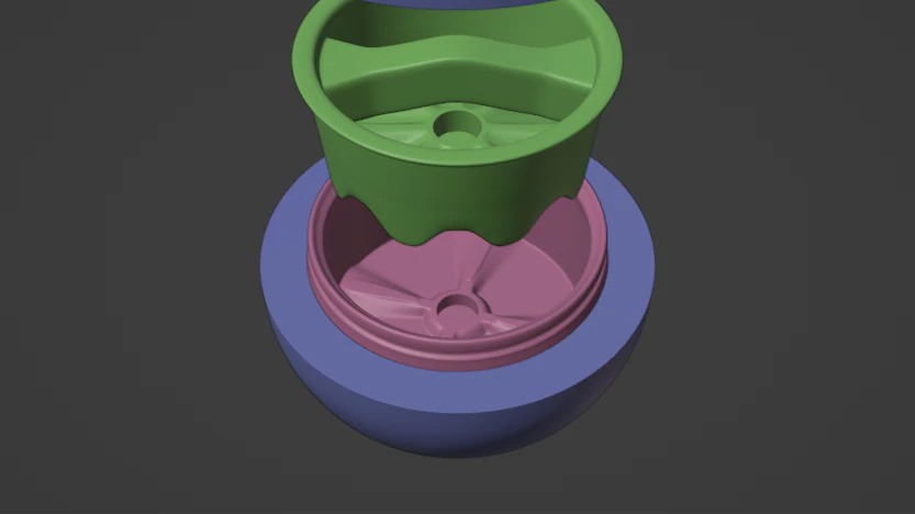Herb Grinder Sphere 3D Print Model .c4d .max .obj .3ds .fbx .stl .blend 