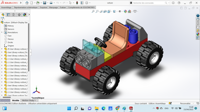 Solidworks lego clearance car