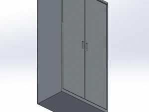 Two Door Cabinet 3D Model