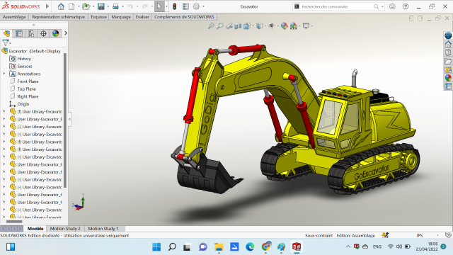 Excavator 3Dモデル .c4d .max .obj .3ds .fbx .stl .blend 