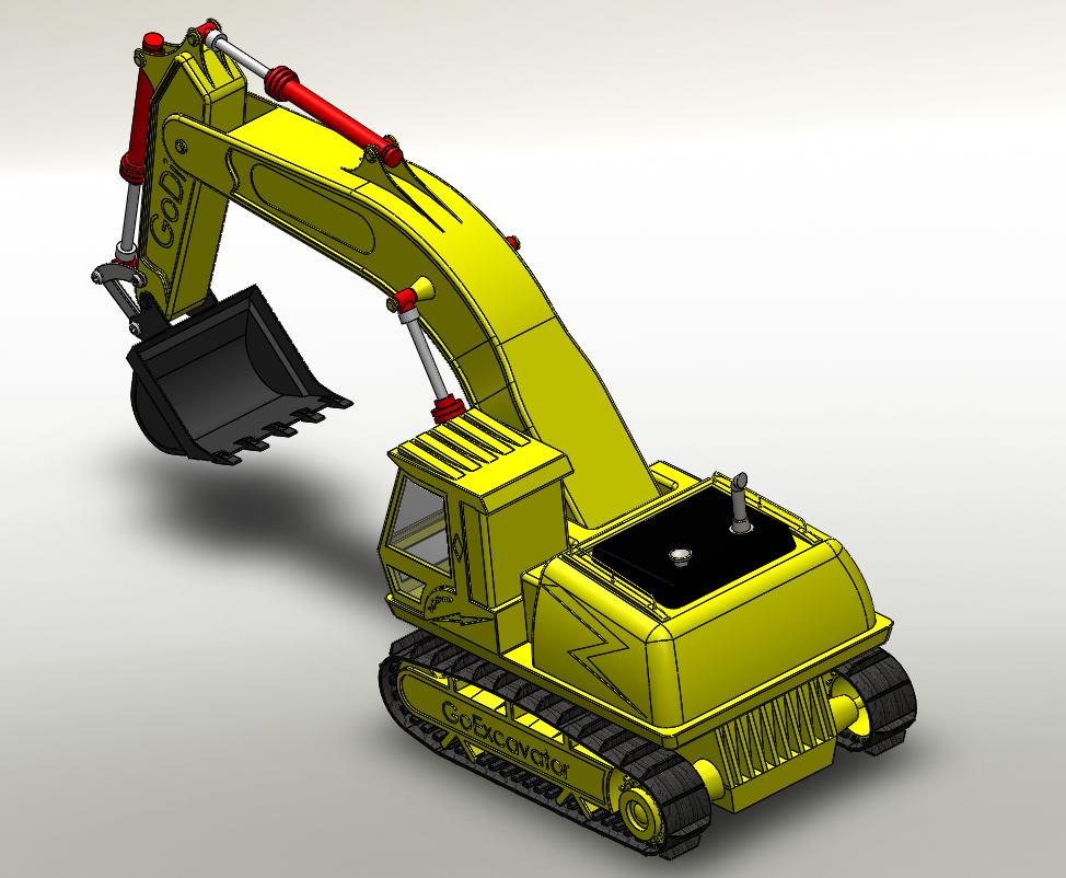 Excavator 3D Model In Oyuncaklar 3DExport