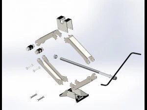Cric &agrave; ciseaux Modèle 3D