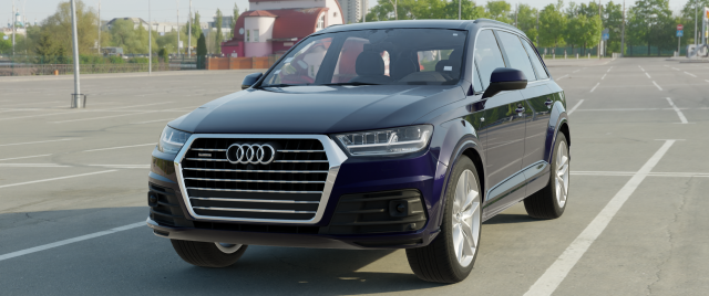 Audi Q7 rig Modelo 3D .c4d .max .obj .3ds .fbx .stl .blend 