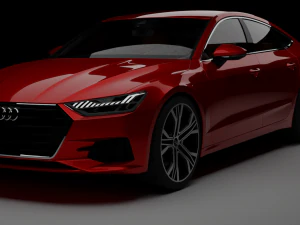 Audi a7rig animations 3D Model