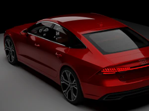 Audi a7rig animations 3D Model