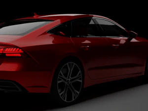 Audi a7rig animations 3D Model