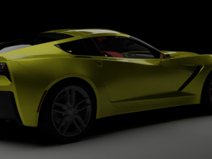 Chevrolet Corvette rig animations Modelo 3D