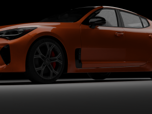 Kia Stinger rig animations 3D Model