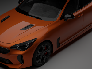 Kia Stinger rig animations 3D Model