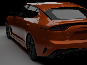 Kia Stinger rig animations 3D Model
