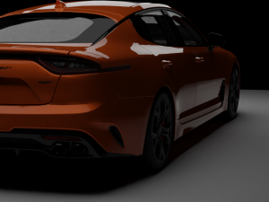 Kia Stinger rig animations 3D Model