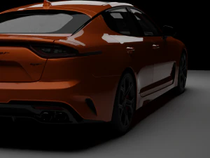 Kia Stinger rig animations 3D Model