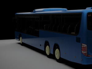 Bus Setra S418 rig animations 3D 모델