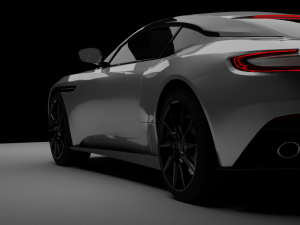 Aston Martin DB11 rig animations Model 3D