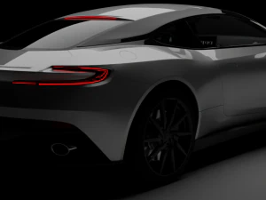 Aston Martin DB11 rig animations 3D Model