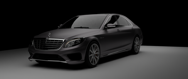 Mercedes Benz S63 AMG White Car PNG Image