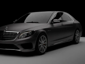 Mercedes S63 Amg 장비 애니메이션 3D 모델