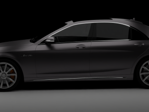 Mercedes S63 Amg rig animations Modèle 3D