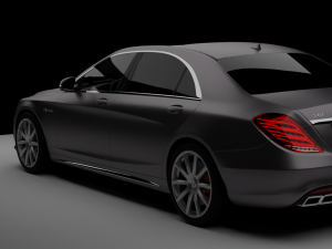 Mercedes S63 Amg rig animations Modèle 3D