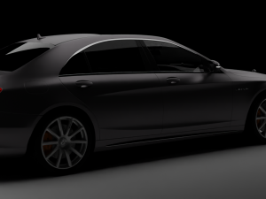 Mercedes S63 Amg rig animations Modèle 3D