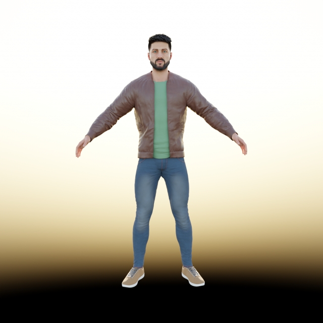 Human Model 3D .c4d .max .obj .3ds .fbx .stl .blend 