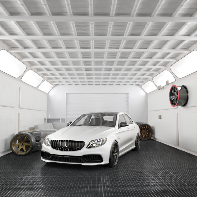 Mercedes c63 AMG CG Textures .c4d .max .obj .3ds .fbx .stl .blend 