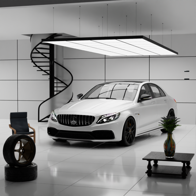 Mercedes c63 AMG Texturas CG .c4d .max .obj .3ds .fbx .stl .blend 