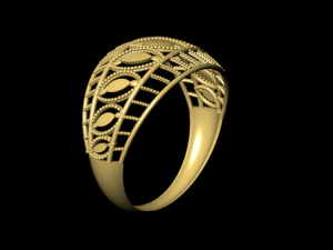 クウェートのリング 3Dプリントモデル