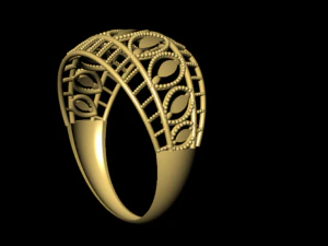 クウェートのリング 3Dプリントモデル