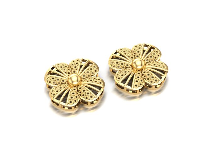 EARRING 001 3D 프린트 모델 .c4d .max .obj .3ds .fbx .stl .blend 