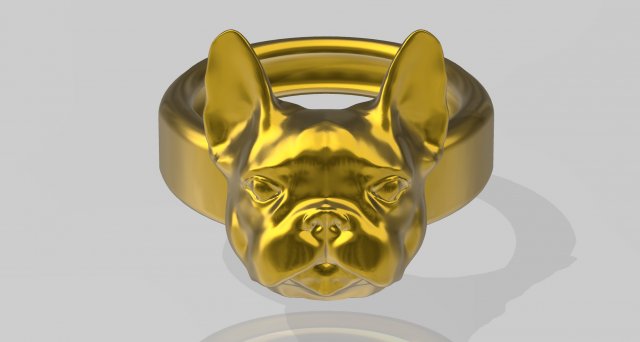 ANILLO FRENCHIE 3D 프린트 모델 .c4d .max .obj .3ds .fbx .stl .blend 