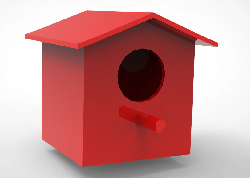 BIRD HOUSE 3D Print Model .c4d .max .obj .3ds .fbx .stl .blend 
