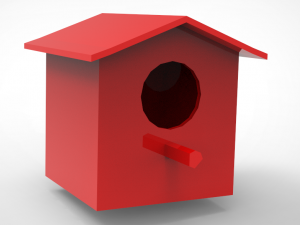 BIRD HOUSE 3D Print Model